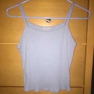 Blue crop top